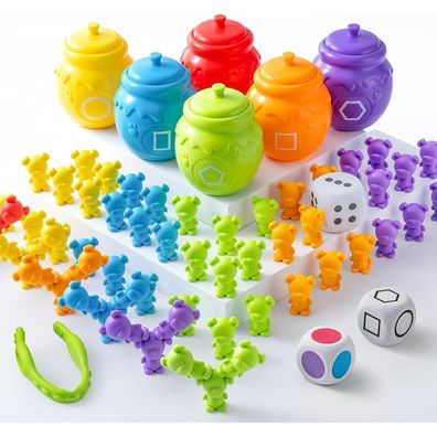 JOYIN Montessori Lernspielzeug ab 2-5 Jahren, Farben & Formen