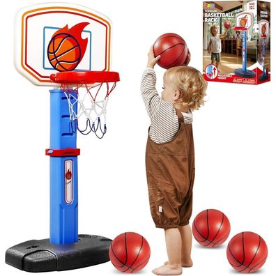 JOYIN Kinder Basketballkorb Indoor Outdoor Ständer Höhenverstellbar Mini 3-8