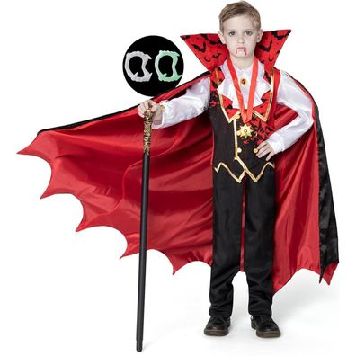 Spooktacular Creations Vampir-Kostüm Kinder Jungen Rot Halloween Small