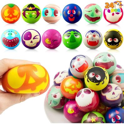 JOYIN Halloween Stressbälle 24er Pack Squishy Spielzeug Party Favors