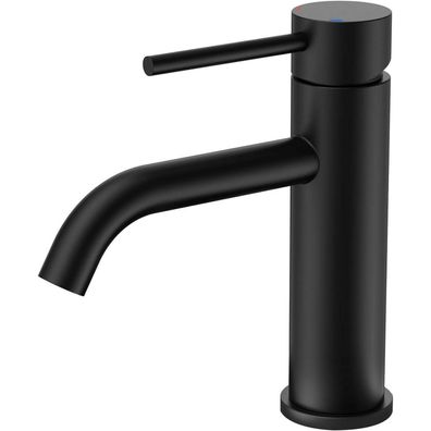 Forious Schwarz Einhand-Mischbatterie Wasserhahn Bad Armatur 7.3'' Mattschwarz