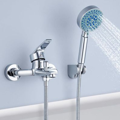 Badewannenarmatur mit Handbrause Set 5 Funktionen Badewanne Klassik
