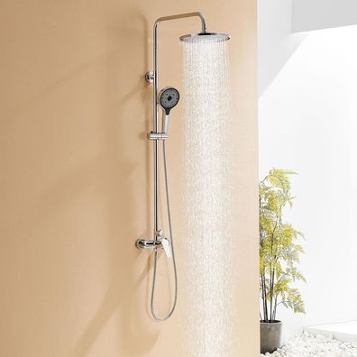 Duscharmatur Komplettset Regendusche Höhenverstellbar 1-1,39m Handbrause 3