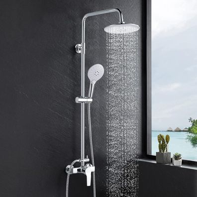 Kisimixer Regendusche Duschsystem mit Einhebelmischer und 2 Strahlarten
