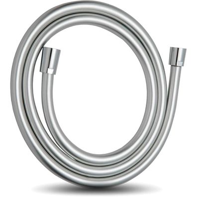 Duschschlauch 1,6m PVC Hochdruck Brauseschlauch Silber Badarmaturen Ersatz