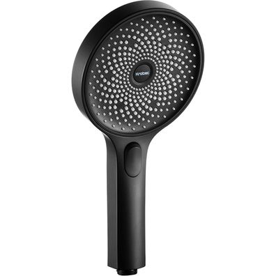 Krobec Handbrause Duschkopf Regendusche 130 mm mit 3 Strahlarten