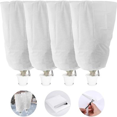 4er Set GIONAR Frostschutzhauben Pflanzen Winterschutz Vlies 120x80cm