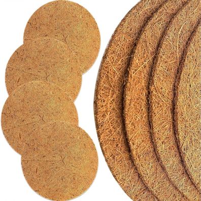 Kokosmatte 40cm Winterschutz Pflanzen Kokos-Mulchscheibe Kälteschutz 4 Stück