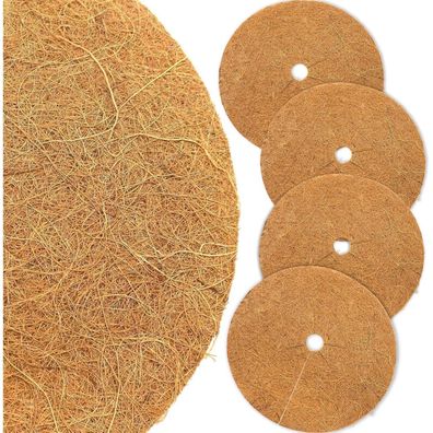 Akuoly Kokosmatte 40cm Winterschutz Pflanzen Topf Mulchscheibe