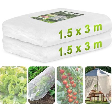 Gemüseschutznetz 3x15m Insektenschutznetz Feinmaschig Garten Pflanzenschutznetz
