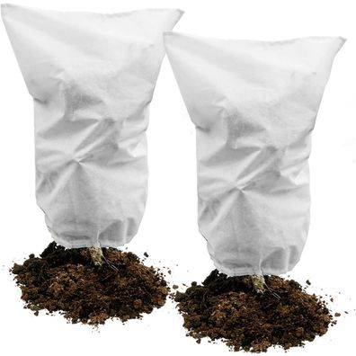 Winterschutz-Haube 2 Stück 80x100cm Frostschutz Pflanzenvlies Zugband