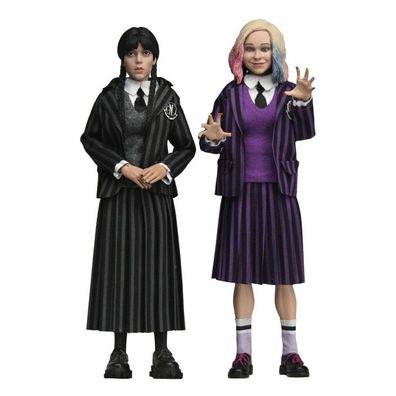 Wednesday Actionfiguren 2er Pack Wednesday Addams (Nevermore Uniform) and Enid 20 cm