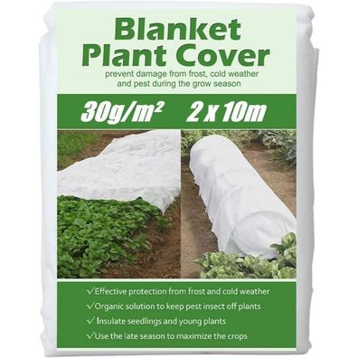 2 x 10M Wintervlies Pflanzen Schutzvlies Gartenvlies Frostschutz Wind Kälte