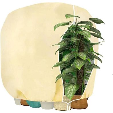 Winter Pflanzenschutz Abdeckung mit Reißverschluss 200x240cm beige