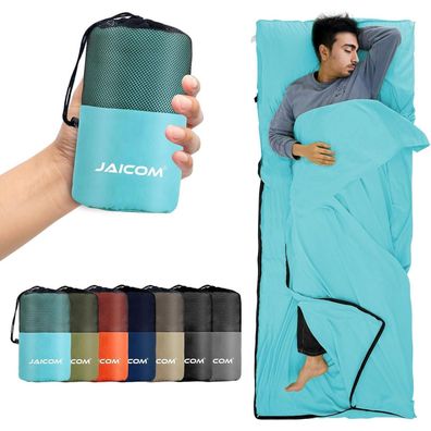 JAICOM Hüttenschlafsack Ultraleicht Seide Mikrofaser Packmaß Rucksack Hotel