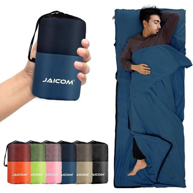 JAICOM Ultraleichter Seideschlafsack für Reise, 2in1