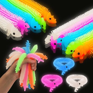 Ainiv Dinosaurier Stretchy String Spielzeug Glow in The Dark Therapie 10 Stück