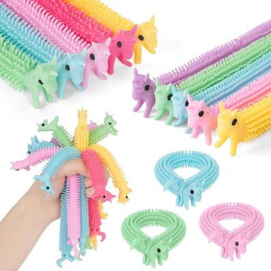 Ainiv Einhorn Stretchy String 10er Pack Stressabbau Spielzeug Kinder Erwachsene