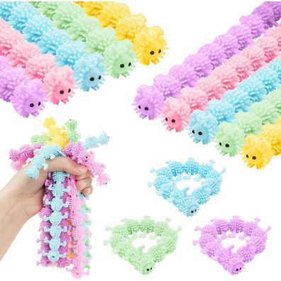 Ainiv 10PCS Caterpillar Stretchy String Spielzeug Stressabbau für Kinder