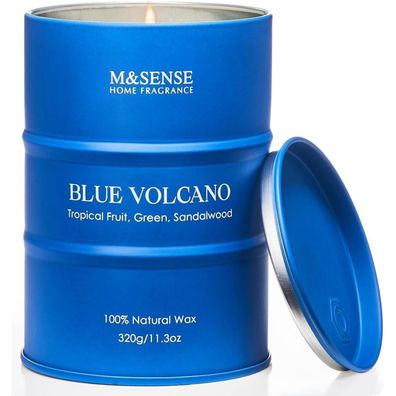 Tropische Früchte Sojakkerze 320g, Sommerkerze 70 Std brennend, Non Toxic Gift