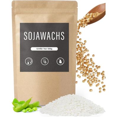 Sojawachs Kerzen 100% Natürlich 1KG Bio ohne Chemikalien & Grausamkeiten