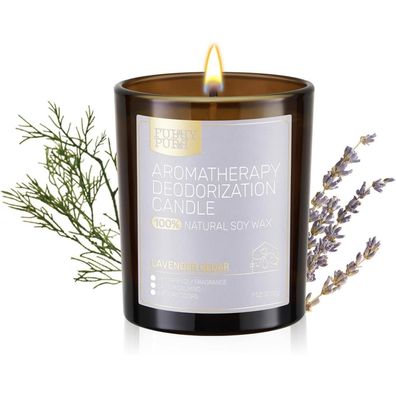 Furry Purr Haustier Duftkerze Sojawachs Lavendel Zeder 200g