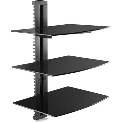 Suptek Floating Regal Multimedia Wandregal TV Rack DVD Kabel-Boxen Spielkonsolen