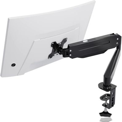 Monitor Halterung Gasfeder Höhenverstellbar 17-27 Zoll VESA 75/100 6kg Schwarz