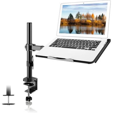 Suptek Monitor Halterung mit Laptop Arm 13-27 Zoll Bildschirm & bis 15.6 Zoll