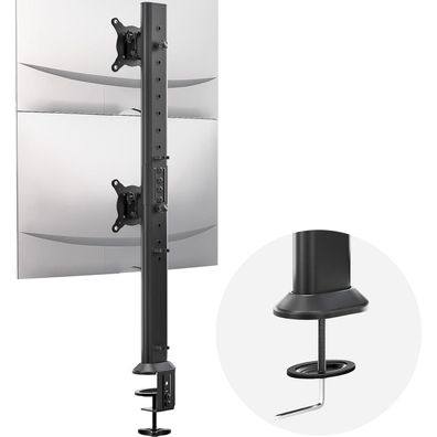 Hemudu Gelenkiger Monitorarm für Zwei 13-34 Zoll Monitore mit VESA 75x75/100x100