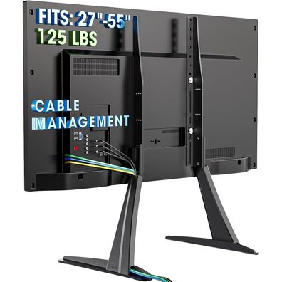Universal Tisch Fernseher Standfuß LCD LED TV Ständer 27-55 Zoll bis zu 57 kg