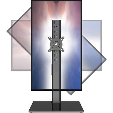 Monitor Ständer 27-43 Zoll schwenkbar neigbar höhenverstellbar schwarz