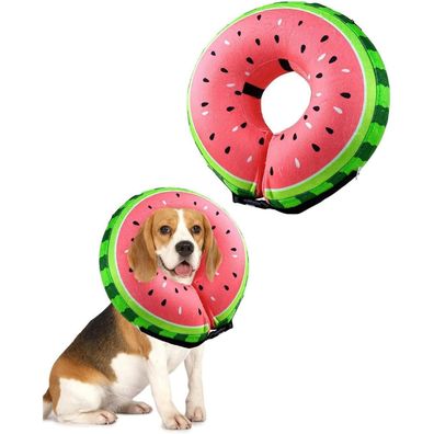 Aufblasbare Halskrause Hund Katze Schutzkragen Leckschutz Hunde(M) 20.3cm-30.5cm