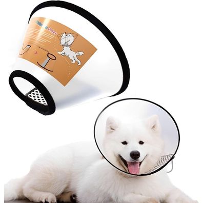 Verstellbares Hundekegel Halsband Anti-Bite Großer Hund 38-43cm