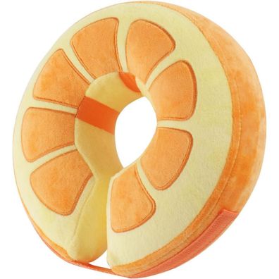 Aufblasbare Halskrause Hund Leckschutz Einstellbar Bequem EU004 XL Orange