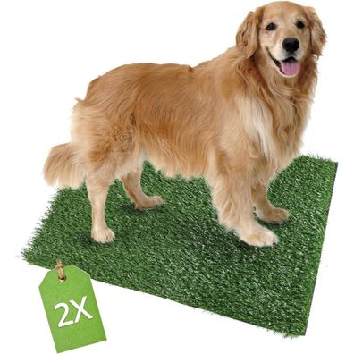 Kunstrasen Hundeklo Matte Ersatzrasen 51x63 cm Hundetoilette Welpentoilette