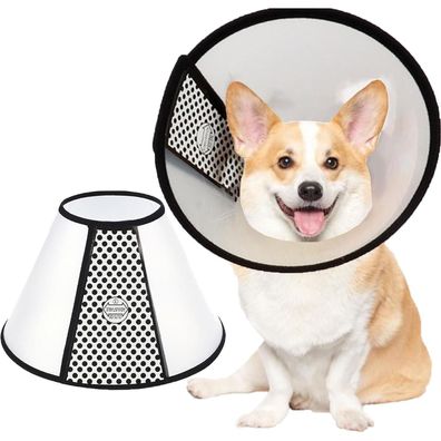 SUQ Haustier Kegel Einstellbar Halskrause 39-43cm für Katzen