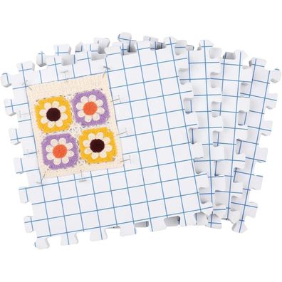 Spannmatten 4er Pack mit T-Nadeln für Stricken Häkeln Spitze
