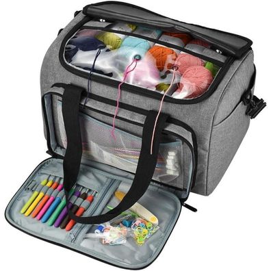 Coopay Häkeltasche mit PVC-Oberseite, groß, wasserdicht