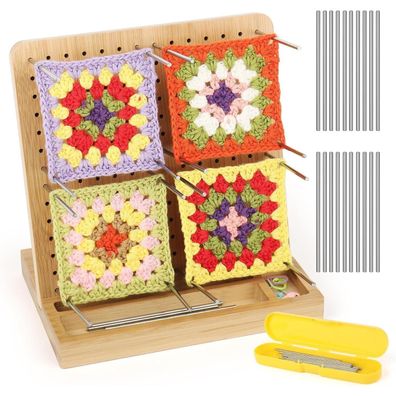 Aeelike Holz Granny Square Spanner Blocking Board 20x20cm