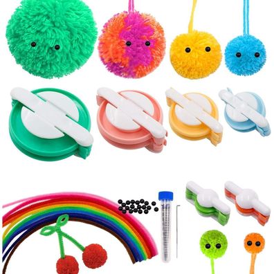 Pompom Maker Set 6 Größen Fluff Ball Weaver DIY Handwerk Werkzeug Kit