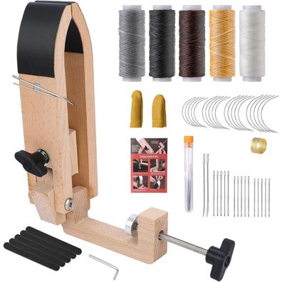 Leder-Nähpony Tisch Schreibtisch Pferdeklemme DIY Handnähen - Zubehör inklusive