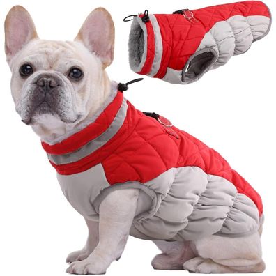 Wasserdichter Hundemantel für Kleine bis Große Hunde Fleece Gefütterte
