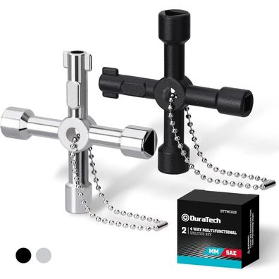Duratech 4 Wege Multifunktions-Schlüssel Universal Kreuz Schaltschrank