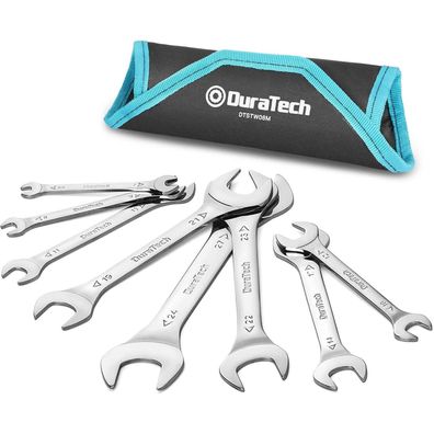 Doppelmaulschlüssel Set Extra Flach 8-teilig Metrisch 5,5mm-27mm