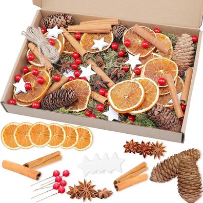 107er Weihnachtskranz Deko Potpourri Adventskranz Bastelset Tannenzapfen Beeren
