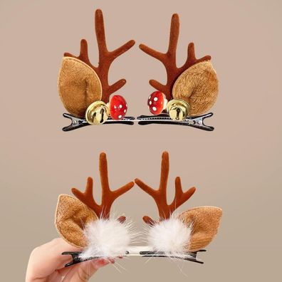Rentier Geweih Haarspangen Weihnachten Mädchen Frauen