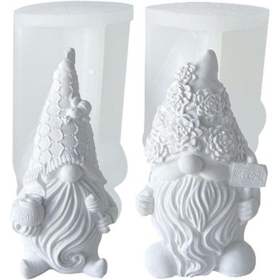 3D Silikonform Weihnachten Wichtel Epoxidharz DIY Fondant Schokoladenform
