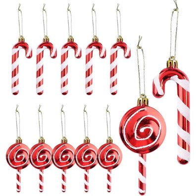 Herzwild Weihnachtsbaumschmuck Zuckerstangen Bonbons Weihnachtsdeko Xmas Tree