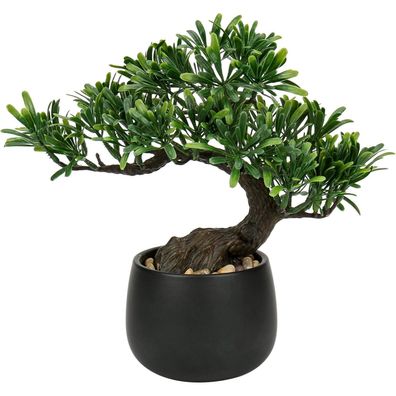 Künstlicher Bonsai Baum 25 cm Keramiktopf Deko Wohnzimmer Schlafzimmer Aesthetic
